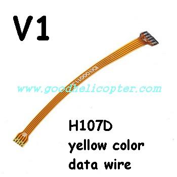 HUBSAN-X4-H107D Quadcopter parts H107D yellow color data wire - Click Image to Close